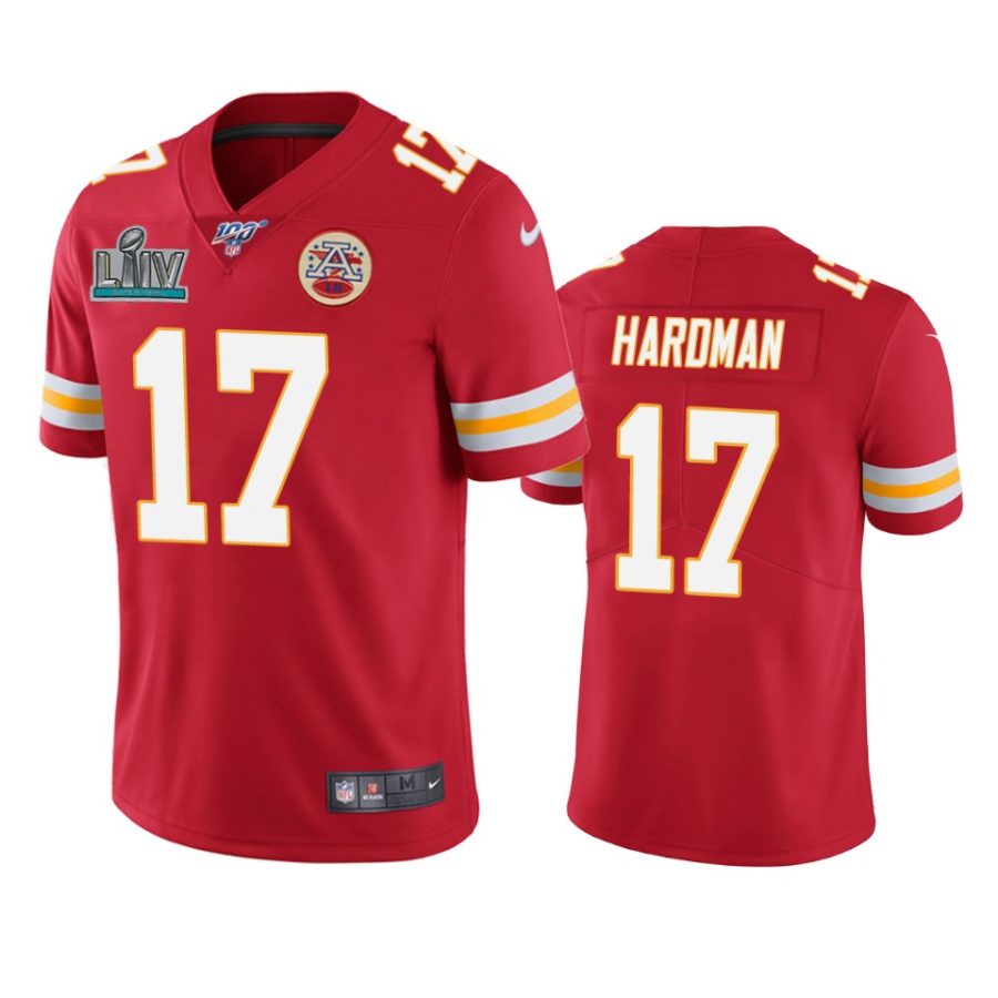 mens kansas city chiefs mecole hardman red super bowl liv vapor limited jersey