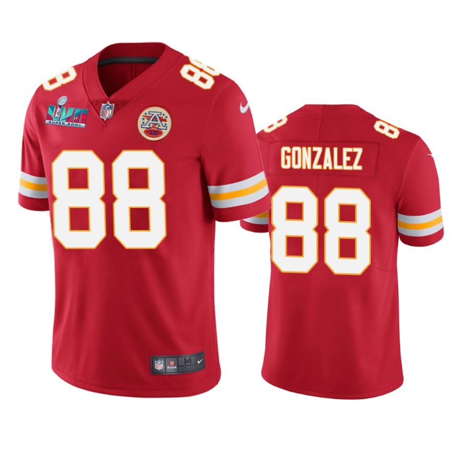 mens kansas city chiefs tony gonzalez red super bowl lvii vapor limited jersey