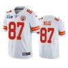 mens kansas city chiefs travis kelce white super bowl lvii vapor limited jersey