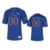 mens kansas jayhawks custom royal college football jersey