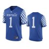 mens kentucky wildcats 1 royal game jersey