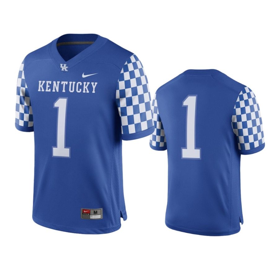 mens kentucky wildcats 1 royal game jersey