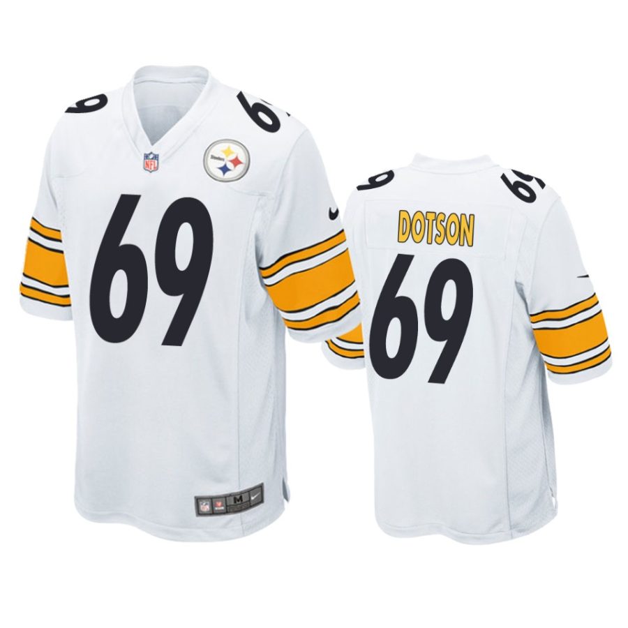 mens kevin dotson steelers white game jersey