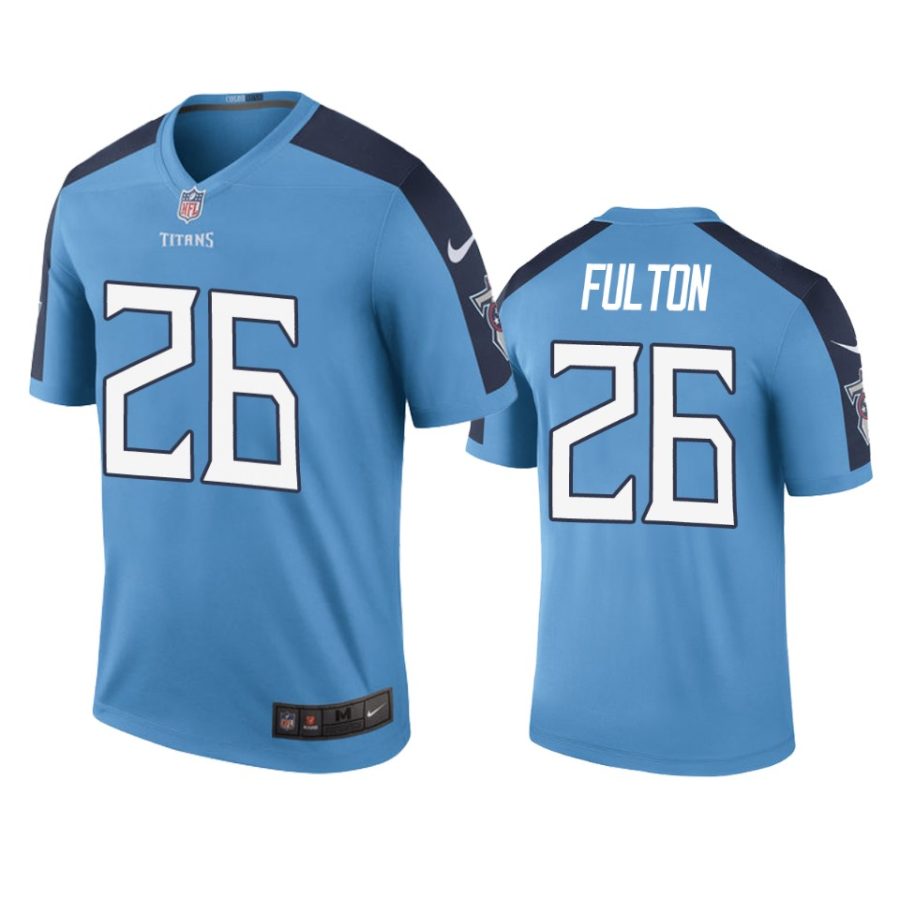 mens kristian fulton titans light blue color rush legend jersey