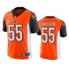 mens logan wilson bengals orange vapor jersey