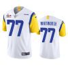 mens los angeles rams andrew whitworth white super bowl lvi limited jersey