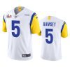 mens los angeles rams jalen ramsey white super bowl lvi limited jersey