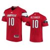 mens louisville cardinals jaire alexander red college football jersey