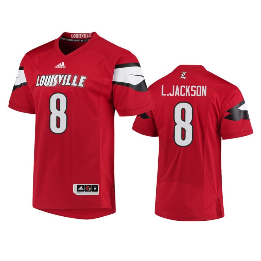 mens louisville cardinals lamar jackson red college football jersey