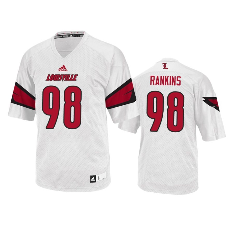 mens louisville cardinals sheldon rankins white college football jersey