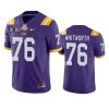 mens lsu tigers andrew whitworth purple 2020 national championship jersey