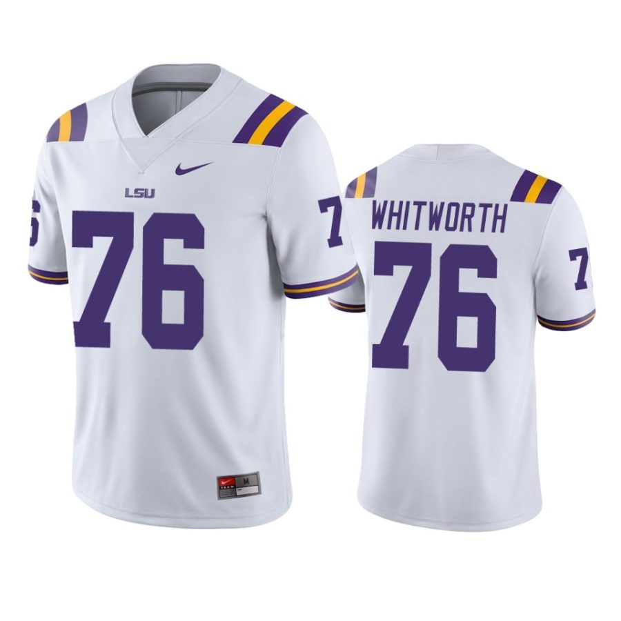 mens lsu tigers andrew whitworth white college football jersey