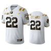 mens lsu tigers clyde edwards helaire white 2020 national champions golden edition jersey