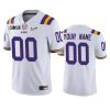 mens lsu tigers custom white 2020 national championship jersey