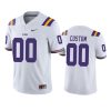 mens lsu tigers custom white college football jersey