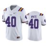 mens lsu tigers devin white white college football jersey