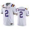 mens lsu tigers justin jefferson white 2020 national championship jersey