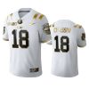 mens lsu tigers klavon chaisson white 2020 national champions golden edition jersey