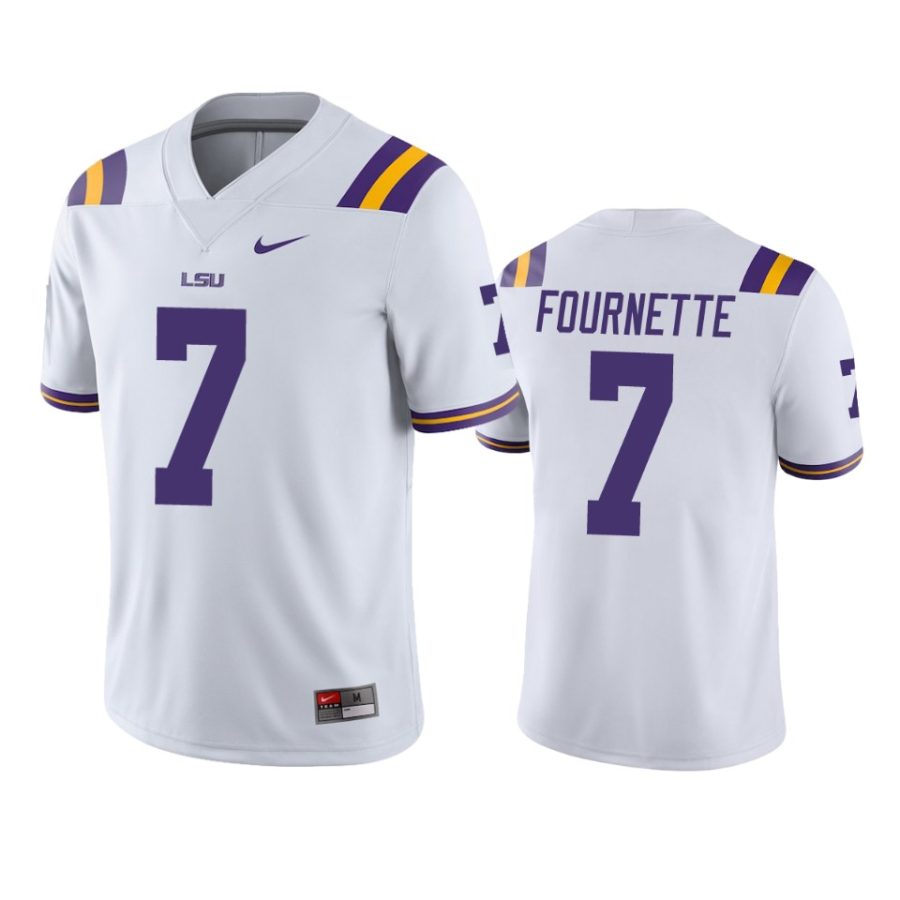 mens lsu tigers leonard fournette white college football jersey