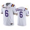 mens lsu tigers terrace marshall jr. white 2020 national championship jersey