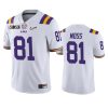 mens lsu tigers thaddeus moss white 2020 national championship jersey