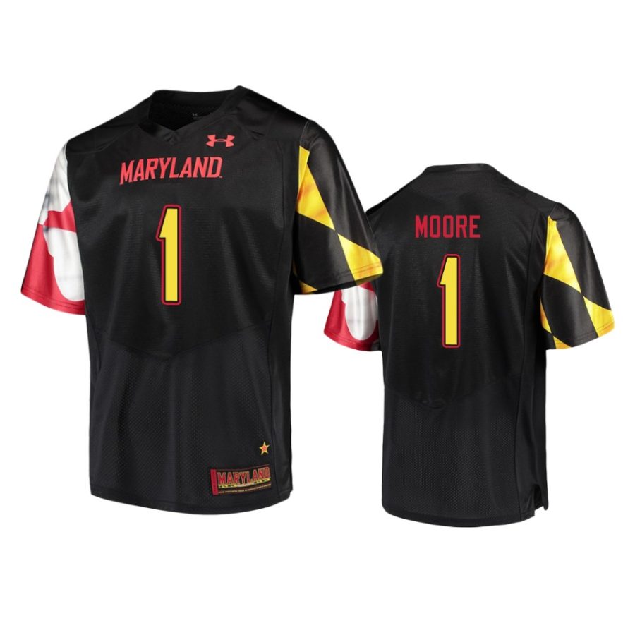 mens maryland terrapins d.j. moore black college football jersey