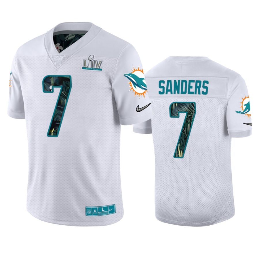 mens miami dolphins jason sanders white super bowl liv jersey