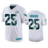 mens miami dolphins xavien howard white super bowl liv jersey