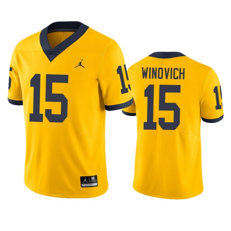 mens michigan wolverines chase winovich maize college football jersey