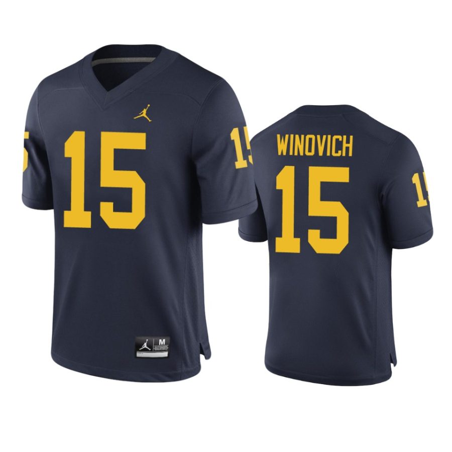 mens michigan wolverines chase winovich navy college football jersey