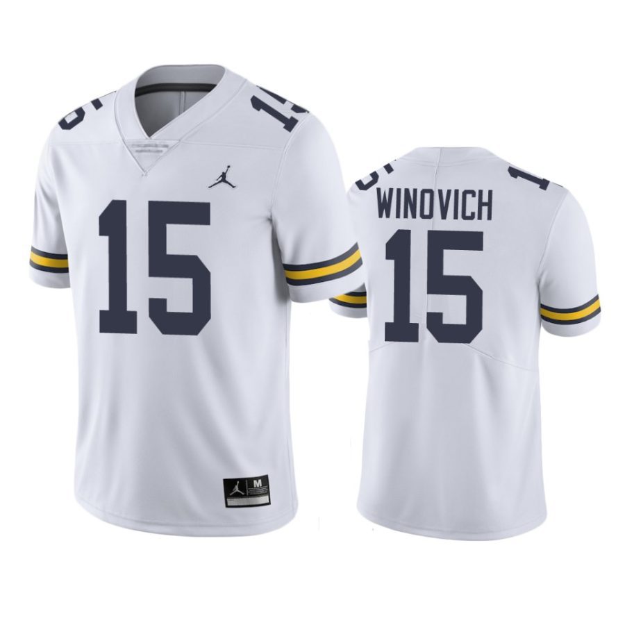 mens michigan wolverines chase winovich white college football jersey