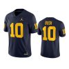 mens michigan wolverines devin bush jordan brand navy game jersey