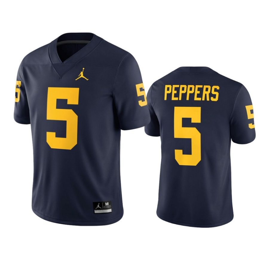 mens michigan wolverines jabrill peppers navy game jersey