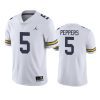 mens michigan wolverines jabrill peppers white college football jersey