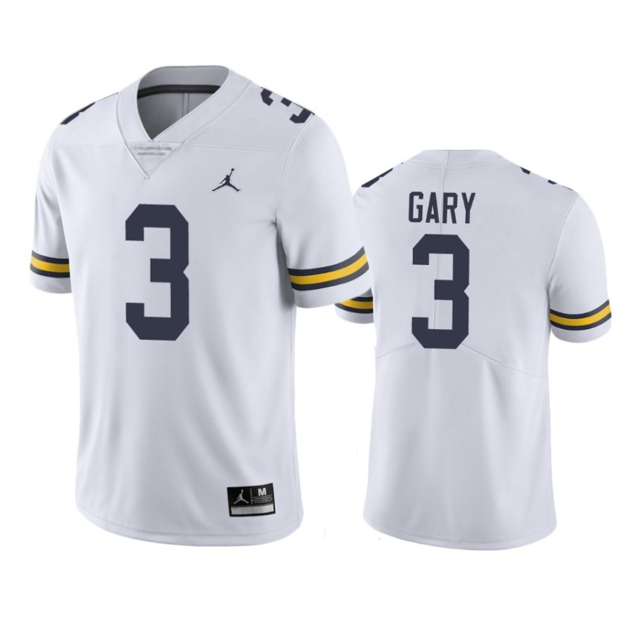 mens michigan wolverines rashan gary white college football jersey