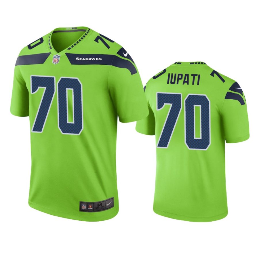 mens mike iupati seahawks green color rush legend jersey