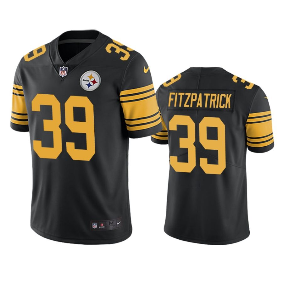 mens minkah fitzpatrick steelers black color rush limited jersey