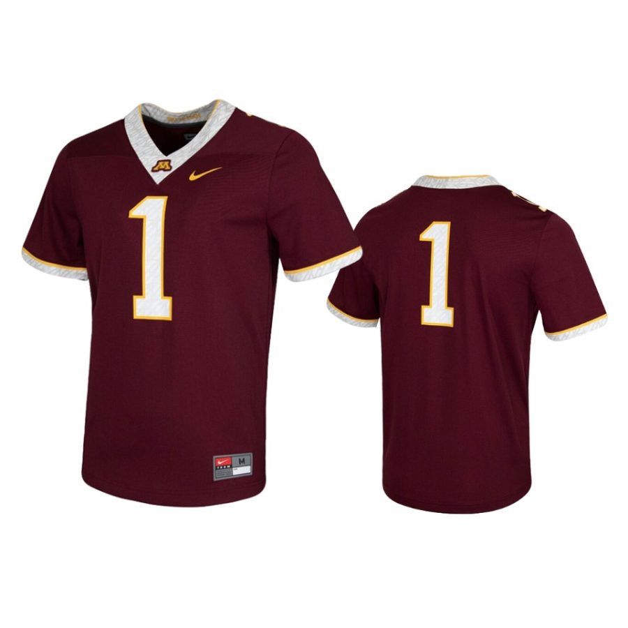 mens minnesota golden gophers 1 maroon untouchable jersey