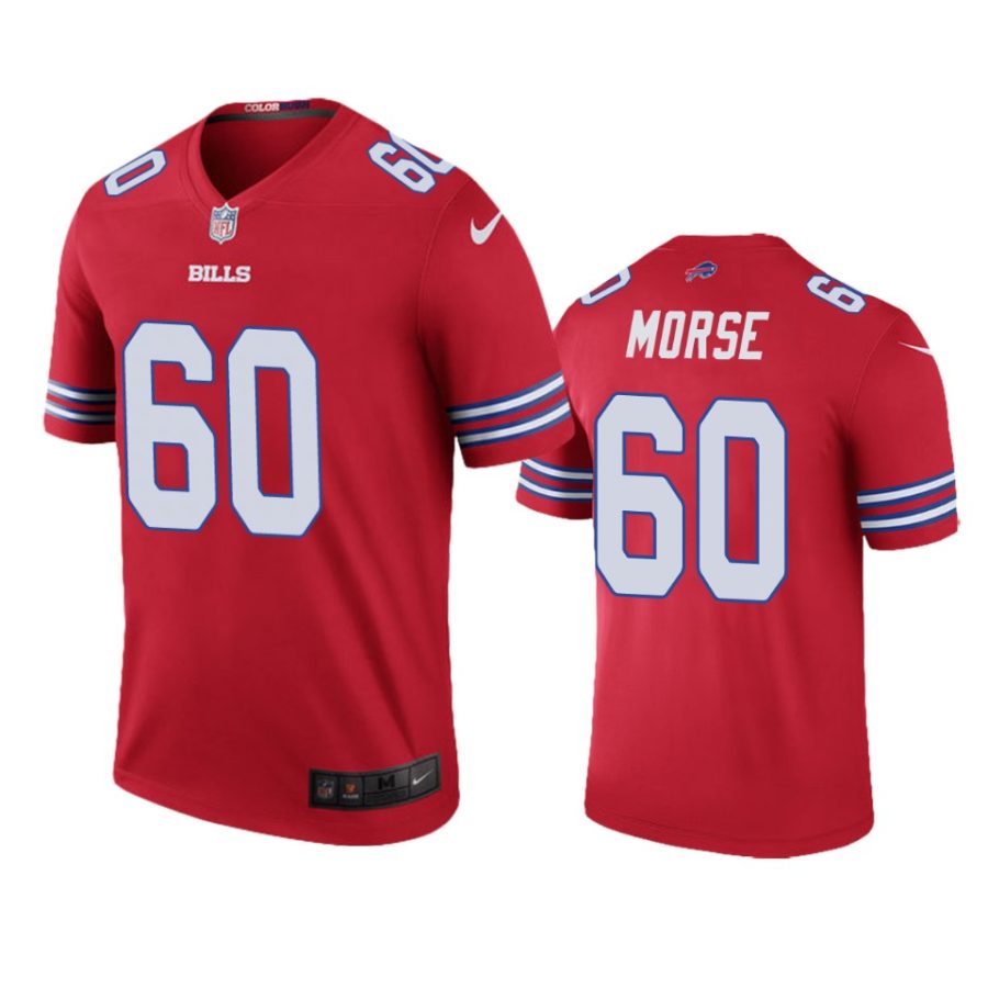 mens mitch morse bills red color rush legend jersey