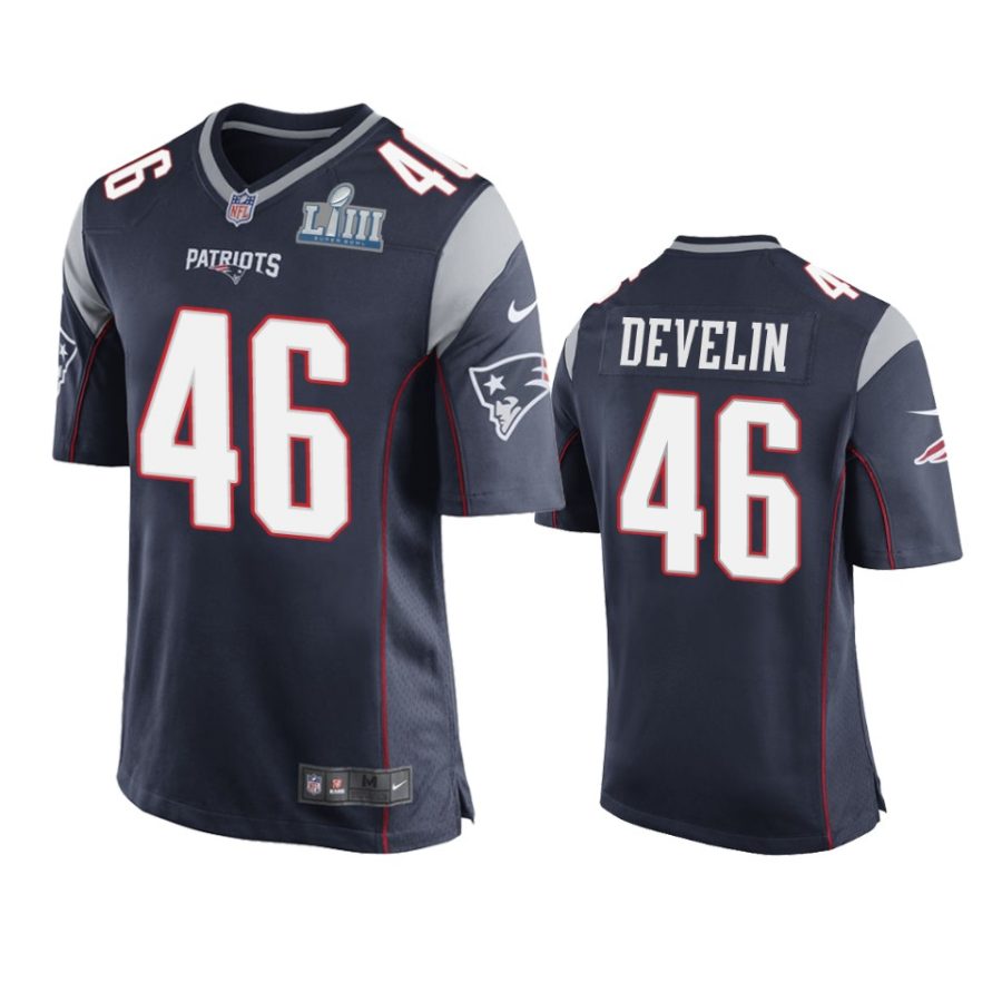 mens navy james develin jersey