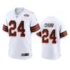 mens nick chubb browns white alternate game 1946 collection jersey