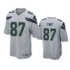 mens noah fant seahawks gray game jersey