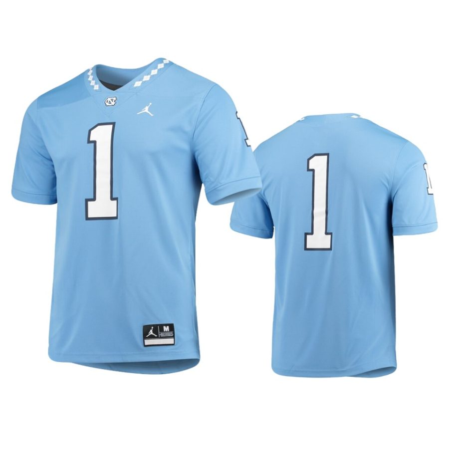 mens north carolina tar heels 1 carolina blue game jersey