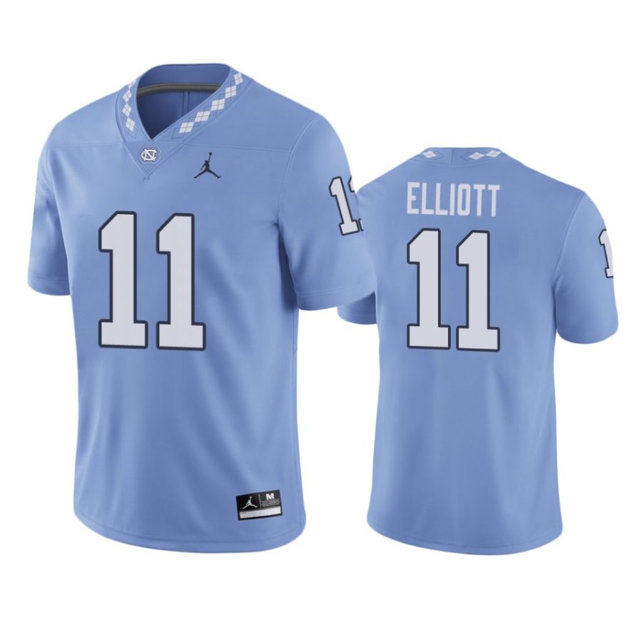 mens north carolina tar heels nathan elliott carolina blue game jersey