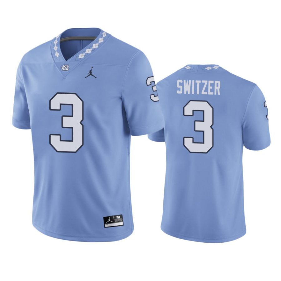 mens north carolina tar heels ryan switzer carolina blue game jersey