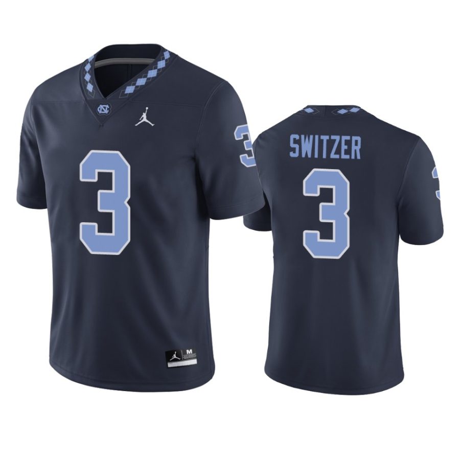 mens north carolina tar heels ryan switzer navy game jersey