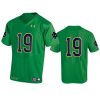 mens notre dame fighting irish 19 under armour kelly green replica jersey