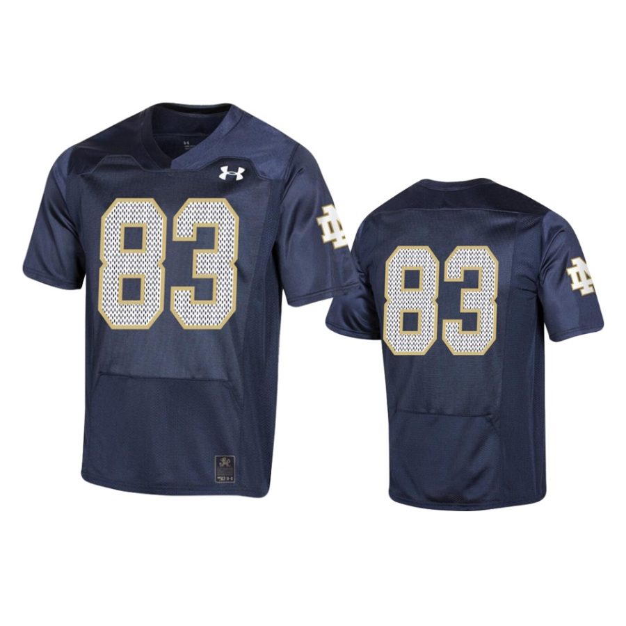 mens notre dame fighting irish 83 under armour navy 150th anniversary jersey