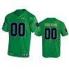 mens notre dame fighting irish custom under armour kelly green replica jersey