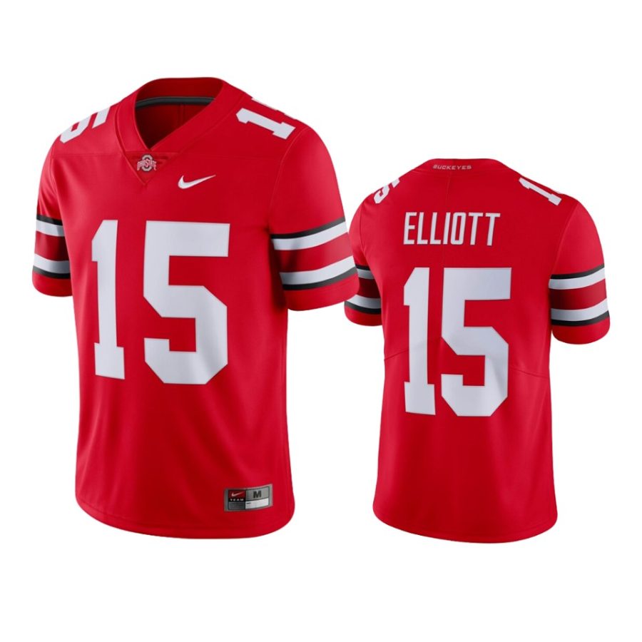 mens ohio state buckeyes ezekiel elliott scarlet limited jersey